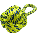 PETSPORT Twisted Chews Floating Rope Monkey Fist 8.5"