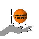 PETSPORT Giant Tuff Ball Squeak 4" 1pk