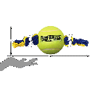 PETSPORT Mega Tuff Ball Tug 29" Rope w/ 6" Ball
