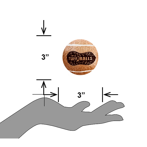 PETSPORT Peanut Butter Tuff Balls 2.5" 2pk