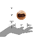 PETSPORT Peanut Butter Tuff Balls 2.5" 2pk