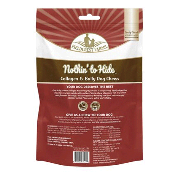 FIELDCREST FARMS Nothin' To Hide Bully Spirals 3" 6pk