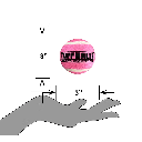 PETSPORT Pink Tuff Balls 2.5" 2pk