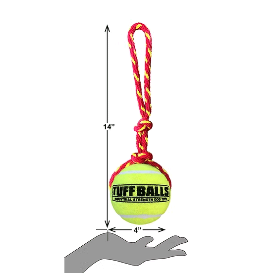 PETSPORT Giant Fling Thing 14" Rope w/4" Tuff Ball