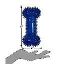 PETSPORT Large Gorilla Spiky Bone 8"