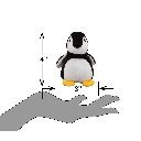 PETSPORT Tiny Tots Penny Penguin 4"