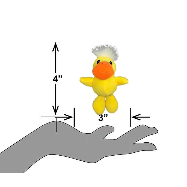 PETSPORT Tiny Tots Nuzzle Buddy Darla Duck 4"