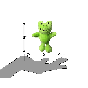 PETSPORT Tiny Tots Nuzzle Buddy Freddie Frog 4"