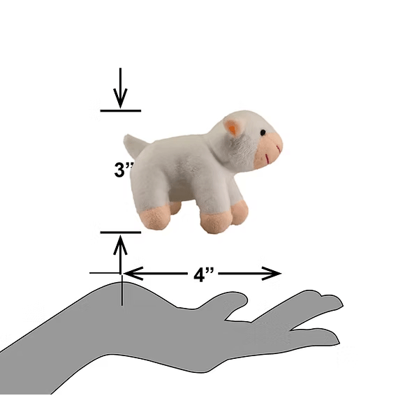 PETSPORT Tiny Tots Barn Buddy Lola Lamb 3"