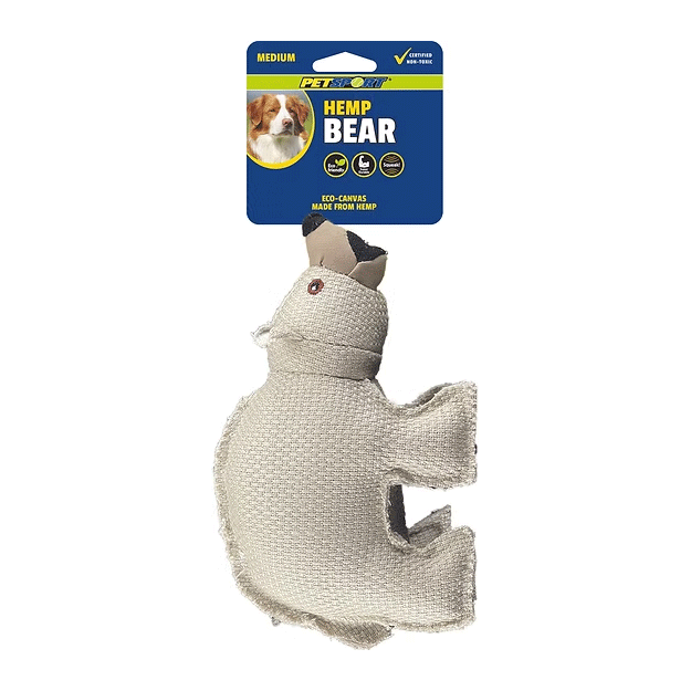 PETSPORT Hemp Bear 9"  