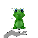 PETSPORT NaturFlex Large Frog  8"