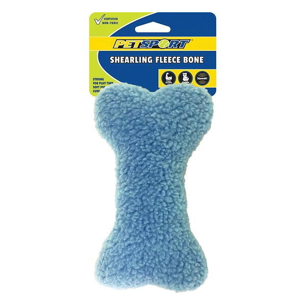 PETSPORT Shearling Fleece Bone 10"
