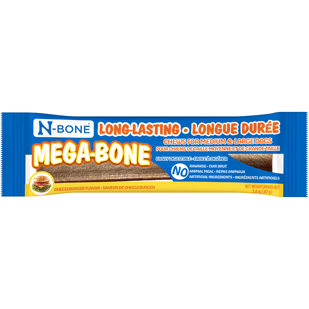 N-BONE Mega-Bone Cheeseburger Display 20ct