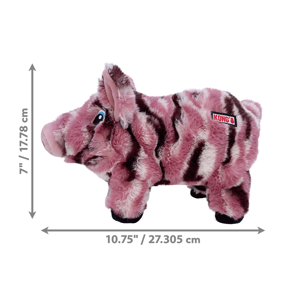 KONG Low Stuff Stripes Pig M