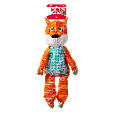 KONG Floppy Knots Fox Jumbo XL