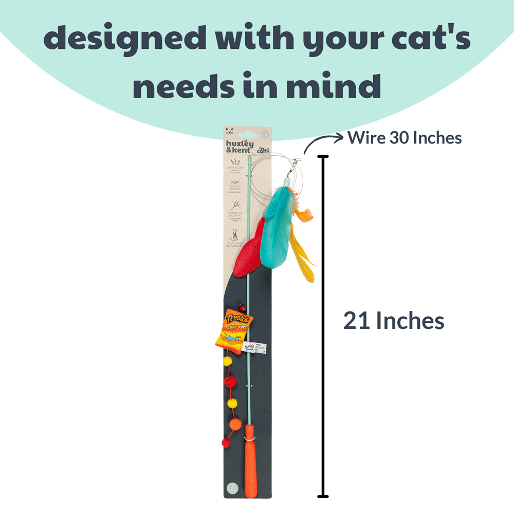 HUXLEY & KENT Cat Wand Teaser Treatos Snacks