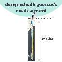 HUXLEY & KENT Cat Wand Dance & Lure Aqua
