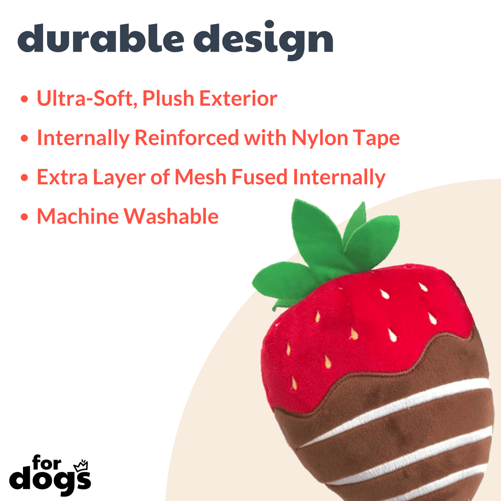 HUXLEY & KENT Dog Power Plush Choc. Strawberry L