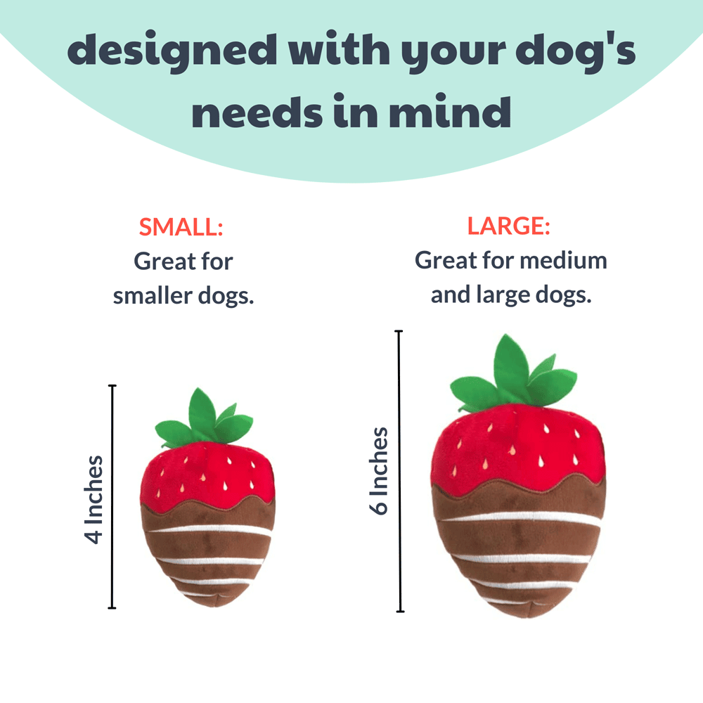 HUXLEY & KENT Dog Power Plush Choc. Strawberry L