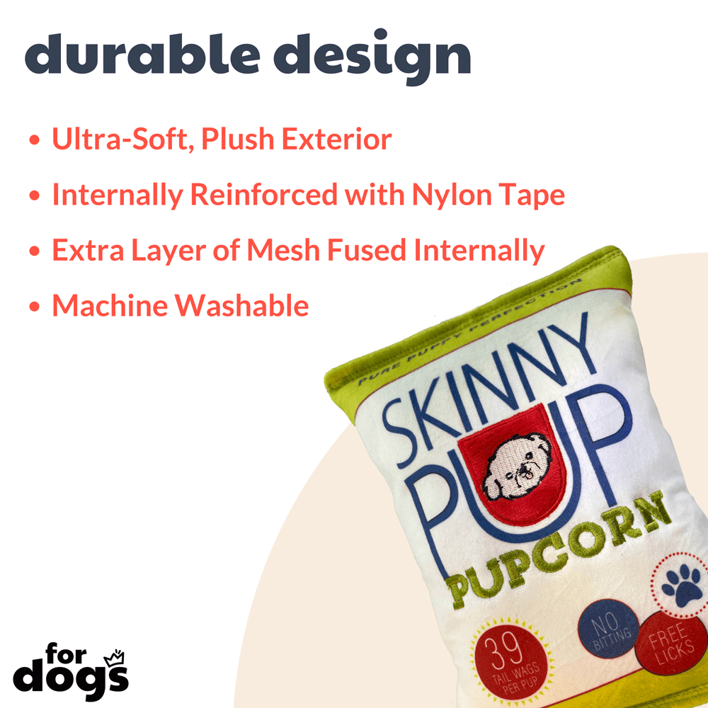 HUXLEY & KENT Dog Power Plush Skinny Pup L