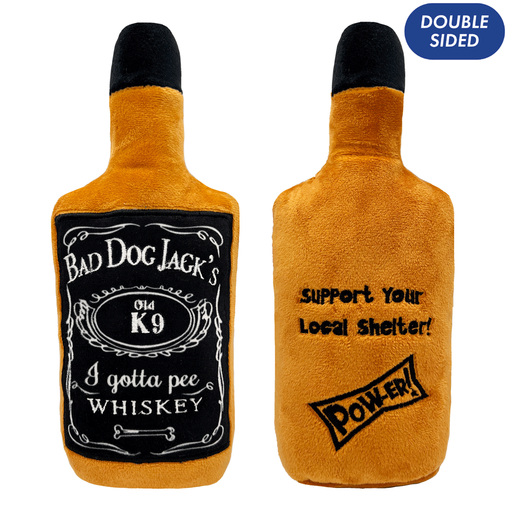 HUXLEY & KENT Dog Power Plush Bad Dog Jack's Whiskey S