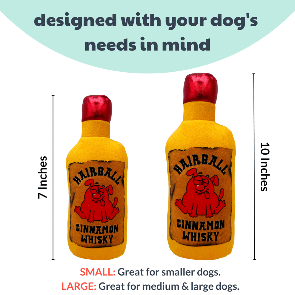 HUXLEY & KENT Dog Power Plush Hairball Cinnamon Whiskey L