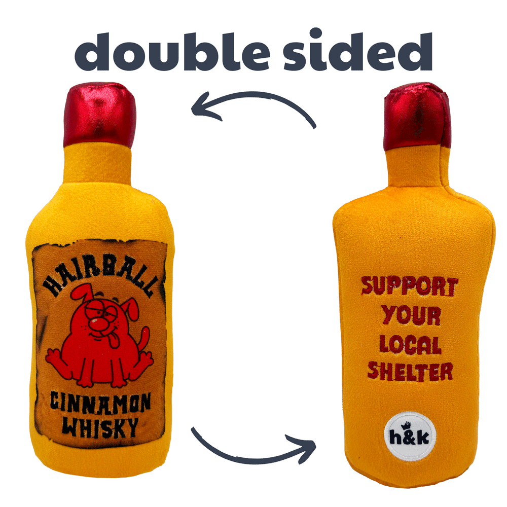 HUXLEY & KENT Dog Power Plush Hairball Cinnamon Whiskey L