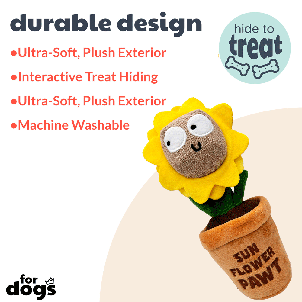 HUXLEY & KENT Dog Seek 'n Treat Sunflower Pawt S
