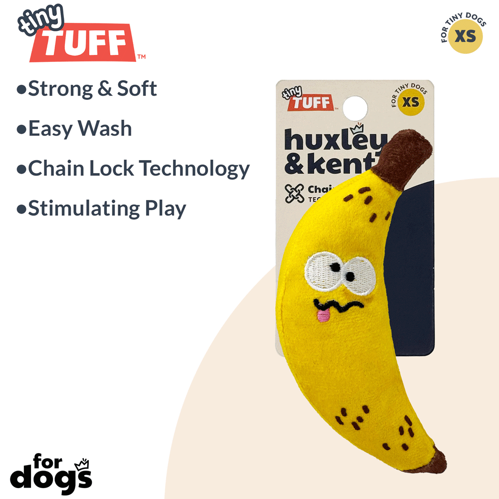 HUXLEY & KENT Dog Tiny Tuff Bruiser Banana