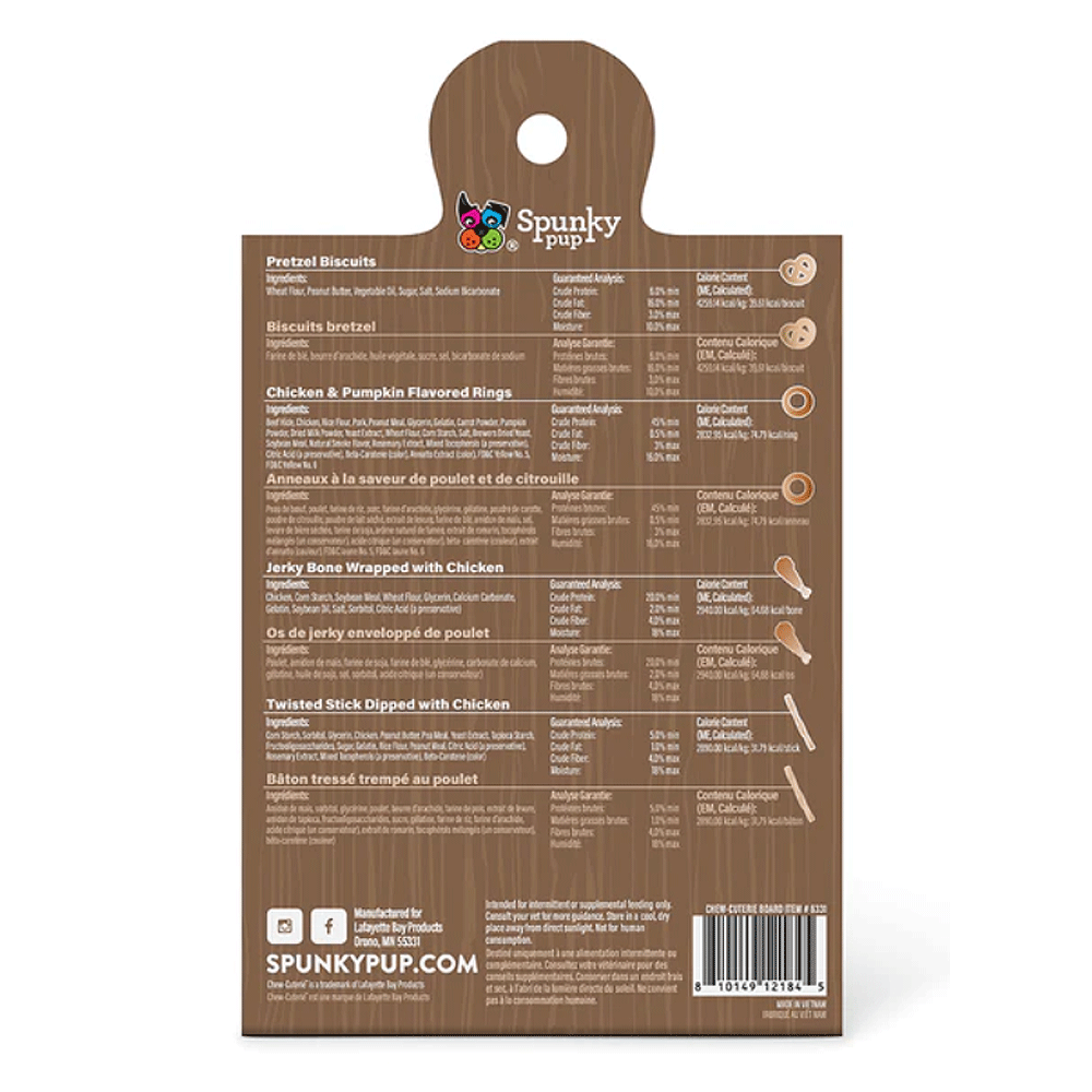 SPUNKY PUP Chew-Cuterie Savory Snacker