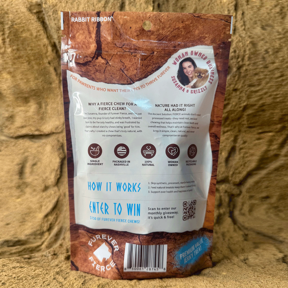 FUREVER FIERCE Rabbit Ribbon (Flank) 5ct Bag