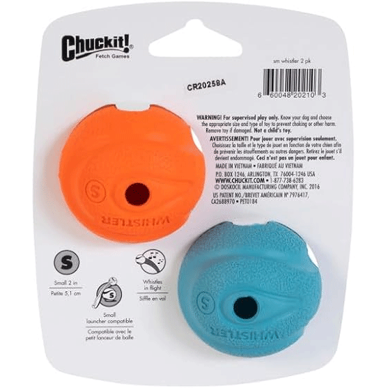 CHUCKIT The Whistler Small 2pk