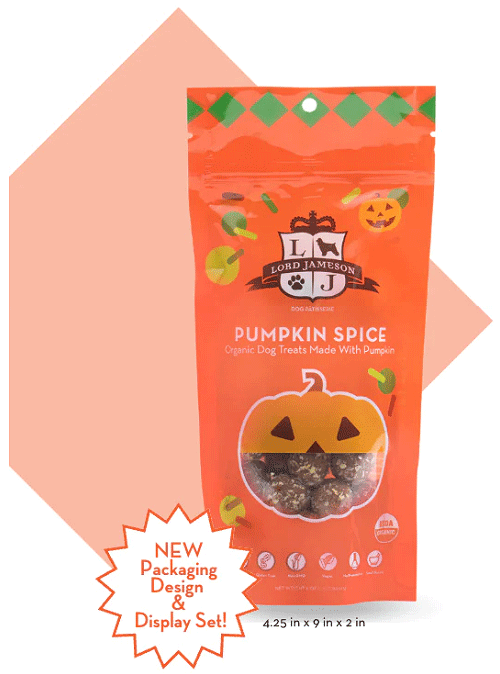 Lord Jameson Pumpkin Spice Dog Treats 6oz Lord Jameson Pumpkin Spice Dog Treats 6oz