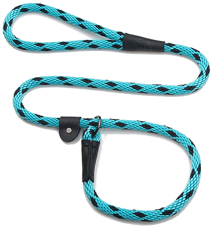 MENDOTA Slip Lead 6'x3/8" Black Ice Turquoise
