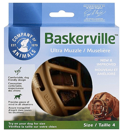 COMPANY OF ANIMALS Baskerville Ultra Muzzle Size 4 Tan