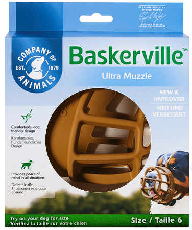 COMPANY OF ANIMALS Baskerville Ultra Muzzle Size 6 Tan
