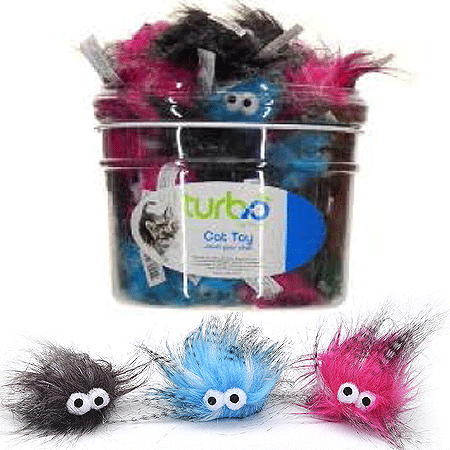 COASTAL Turbo Cat Toy Bin Plush Monsters 51ct