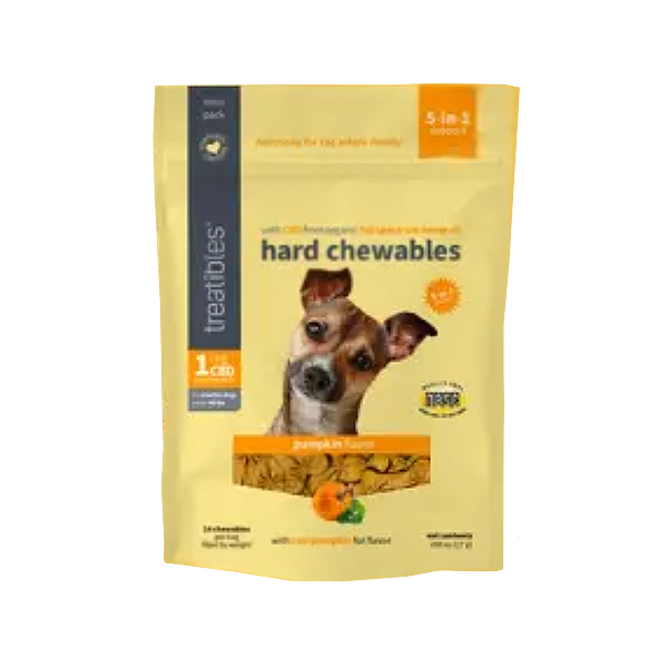 *TREATIBLES Grain Free Pumpkin Chews 1mg Small 14ct