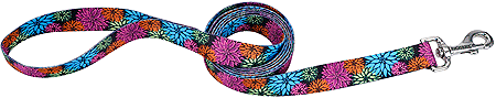 PET ATTIRE Styles Dog Leash 6'x3/8 Wild Flower