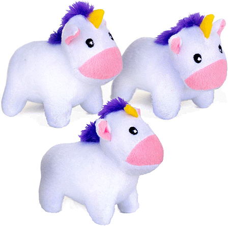 ZIPPY PAWS Miniz Unicorns 3pk
