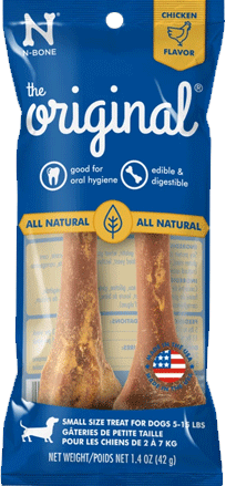 *N-BONE The Original Chicken Dental Chew Bone 2pk S