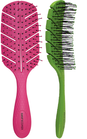 BASS BIO-FLEX Detangle Brush - Leaf