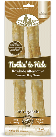 NOTHIN' TO HIDE Large 10" Rolls 2pk Peanut Butter