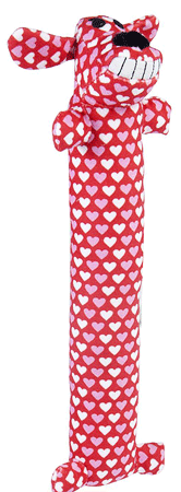 MULTIPET Loofa Dog Valentine 12"