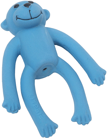 *LIL PALS Latex Monkey Toy 4" Blue