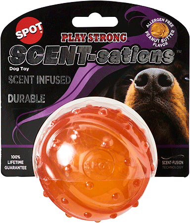 *ETHICAL/SPOT Scent-sations Ball Peanut Butter 3.25"