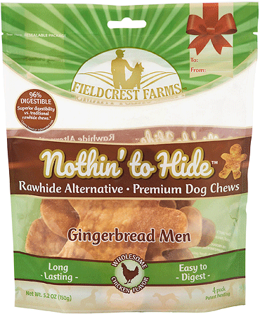 NOTHIN' TO HIDE Holiday Gingerbread Men 4pk Chicken