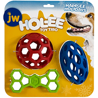 *JW PET Happ-ee Holidays Hol-ee Toy Trio