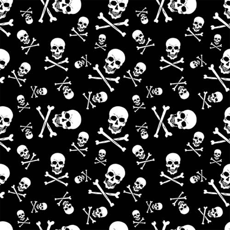 BANDANNA Skull and Crossbones 12pk