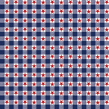 BANDANNA Patriotic Checkers 12pk